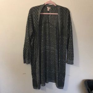 Green crochet  sweater